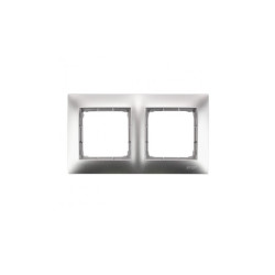 Ramka podwójna karton-gips srebrna DRK2/43 Kontakt Simon54