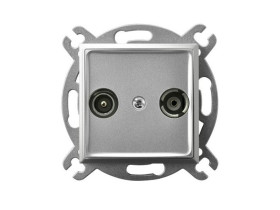 ARIA Gniazdo antenowe RTV zakończeniowe 10dB srebro GPA-10UPZ/m/18 OSPEL