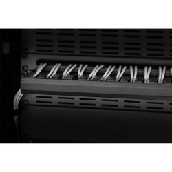 Renkforce RF-3429150 19 inch Server rack cabinet cable duct Black 1 U