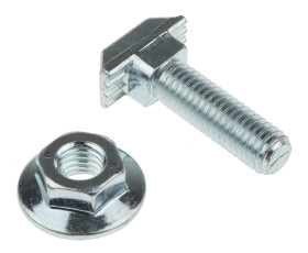 Część łącząca Śruba z łbem młoteczkowym Rozmiar rowka 10mm Bosch Rexroth Uchwyt złącza i łączenie Rozmiar gwintu M8