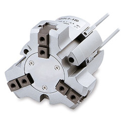 Chwytak pneumatyczny, palce: 3, Podwójna, Równoległy, 6 barów