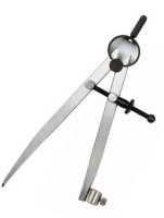 NP-CYRKIEL3 Cyrkiel stalowy - 195mm - z uchwytem na ołówek