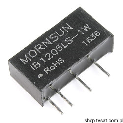 IB1205LS-1W DC-DC 12V to 5V 0.2A 1W SIL4 MORNSUN