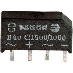 Diotec B250C1500/1000 Silicon Bridge Rectifier 1.4/1.6A 600V