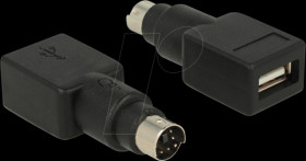 65898 Delock Adapter PS/2 male > USB Type-A female