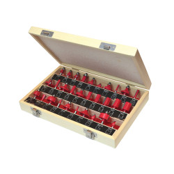 Faithfull FAIRBS30 1/4in TCT Router Bit Set, 30 Piece