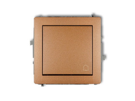 DECO Wyłącznik zwierny przycisk złoty metalik 8DWP-4 KARLIK