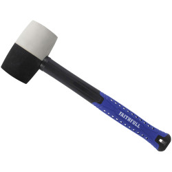 Faithfull FAIRMBWF24 Black &amp; White Fibreglass Mallet 24oz