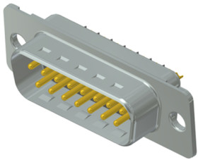 D-Sub plug, 15 pole, standard, equipped, straight, solder cup, 163B11079X
