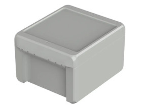 PC enclosure, (L x W x H) 151 x 125 x 90 mm, light gray (RAL 7035), IP66, 96013235