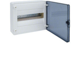 Rozdzielnica natynkowa 12 modułowa 1x12M drzwi transparentne IP40 golf VS112TD HAGER