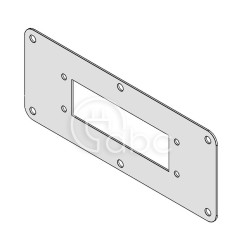 Płyta kołnierzowa FP-KX/KL 221×90|24, z 1 otworem 36x112 mm, 43834