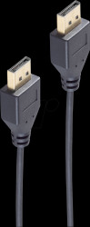 BS10-49045 DisplayPort 1.2 cable, 4K, slim, 3.0m