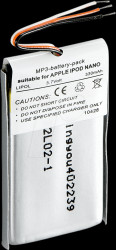 330 mAh, Li-Pol, for iPod nano 1st generation