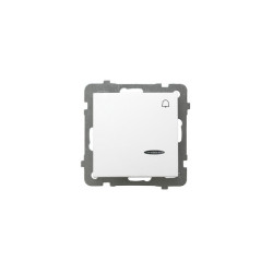 Przycisk dzwonek podświetlany ŁP-6GS/m/00 biały AS Ospel