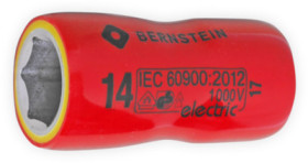 VDE 3/8 inch socket wrench, 14 mm, L 45 mm, 16-489 VDE