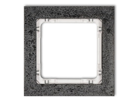 DECO Ramka uniwersalna - beton (ramka: antracytowa: spód: biały) antracyt 11-0-DRB-1 KARLIK