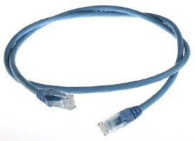 Kabel kategorii 6, Niebieski, Wtyk RJ45/męski RJ45dł.: 1m, mat. koszulki: LSZH