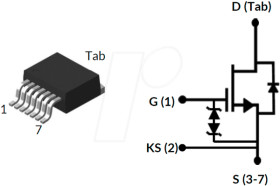 UF3C065080B7S SiC cascode FET, 650V 27A Rdson 0.08R, D²Pak-7L