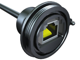 Złącze Ethernet Żeńskie do żeńskiego Montaż na panelu Cat3 Samtec