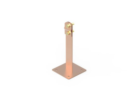 Uchwyt dachowy z płytką skręcany L-150mm fi 6-8mm 15.1/S CU /91500203/