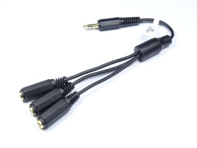 Rozgałęźnik JACK 3.5mm wtyk - 3x gniazda JR18 Vitalco 15cm