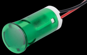 QS123XXHG220 Indicator LED, 220 V AC, 12 mm, wired, green