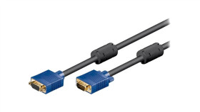 Vgam/F-020G Kabel D-Sub 15Pin Hd Gniazdo,D-Sub 15Pin Hd Wtyk 1,8M Czarny