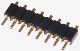 Złącze sprężynowe 8-pinowe raster: 2.54mm -rzędowe Preci-Dip Przewlekany Męski 3.5A 100.0 V , 150.0 V dc