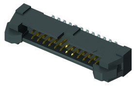 Listwa stykowa PCB 40-pinowe EHT raster: 2 mm Kąt prosty 1-rzędowe Samtec Otwór przelotowy W osłonie