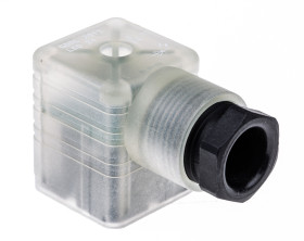 Złącze zaworu elektromagnetycznego A 2P+E 24 V Żeński LED: Tak dławnica PG11 Wkręcane Hirschmann