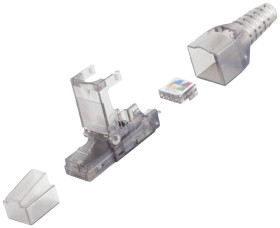 BKL Electronic złącze męskie proste RJ45 Cat6 BKL Electronic 10121200 złącze męskie proste Ilość pinów 8P8C przeźroczyst