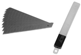 Cutter blade, for cutter knife, BW 9 mm, L 85 mm, 5-516