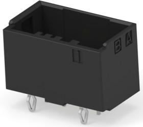 Pin header, 8 pole, pitch 3.5 mm, straight, black, 1-2013325-4