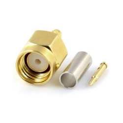 Złącze męskie do zarobienia SMA plug na przewód SMA-J-1.5 - Adapter prosty - Wtyk