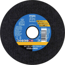 PFERD 61721100 EHT 125-10 PSF steelox Cutting Disc 125mm 25 pcs stainless