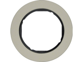 BERKER R.classic Ramka 1 pojedyncza stal szlachetna/czarny 10112004 HAGER