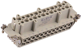 Socket contact insert, H-B 24, 24 pole, equipped, screw connection, T2040242211-000