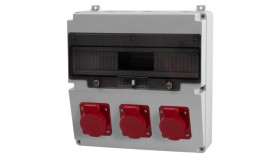 Rozdzielnica Lago 17M - Gniazda 3X32a 5P /17 Modułów/