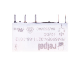 Przekaźnik miniaturowy 1P 6A 12V DC wersja pionowa 2613704 PCB AgSnO2/Au RM699BV-3211-85-1012