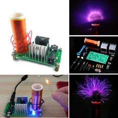 Geekcreit® DIY Mini Tesla Coil Moduł Nieskładany 15W DC 15-24V 2A Głośnik Plazmowy Elektroniczny zestaw