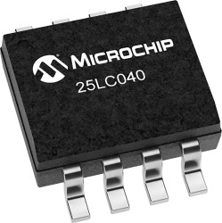 Pamięć EEPROM Otwór przezierny 4kbit 8-pinowy PDIP, SOIC, TSOSOP 512 x 8 bitów