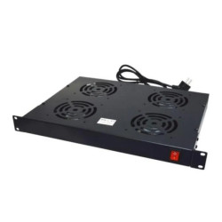 Panel wentylacyjny x4 19cali1U RAL9004