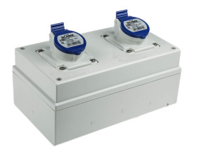 16A Gniazdo 200 → 250 V. Scame Niebieski Montaż powierzchniowy IP44