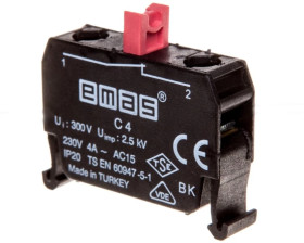 Element łączeniowy 1NC do przycisków B w kasetach, T0-C4BK