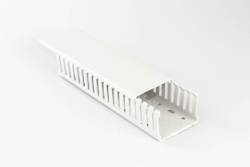 Koryto kablowe szerokość 75 mm głębokość 50mm typ Koryto panelowe z otworami Betaduct PC/ABS Otwarty Jasnoszary