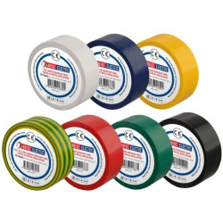 Taśma izolacyjna elektroizolacyjna PVC 19mmx9m mix kolor -7 szt HOROZ