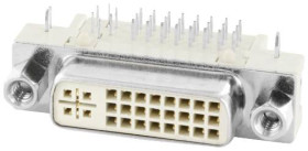 Connfly DS1091-VN0S Złącze żeńskie do zabudowy DS1091-VN0S, pozłacany stop miedzi, 1 szt.