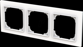 1723-44G Cover frame, 3-way