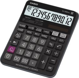 Casio DJ-120DPLUS Kalkulator stołowy czarny Wyświetlacz: 12 energią słoneczną, bateryjne (S x W x G) 144 x 34.6 x 192 mm